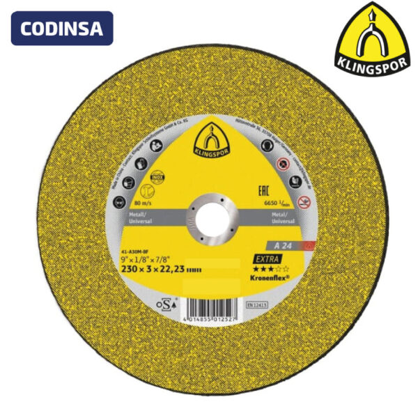 Disco de Corte 9" x 2mm Klingspor
