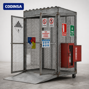 JAULA BODEGA PARA CILINDROS DE GASES COMPRIMIDOS – 20 CILINDROS